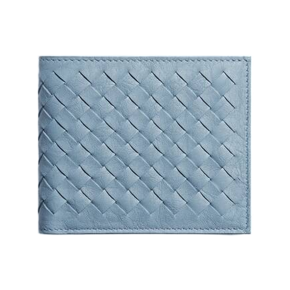 876811V6U301670 Bottega Veneta Woven Mycelium Bi-Fold Wallet Mineral