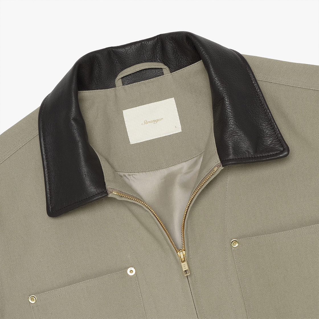 스트레인저 레귤러 핏 포켓 코튼 초어 자켓 올리브(Stranger Regular Fit Four-Pocket Cotton Chore Jacket Olive) - 3