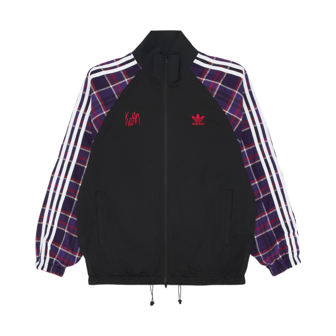 아디다스 x 콘 트랙탑 블랙 - KR 사이즈(Adidas x KoRn Track Top Black - KR Sizing) - 3