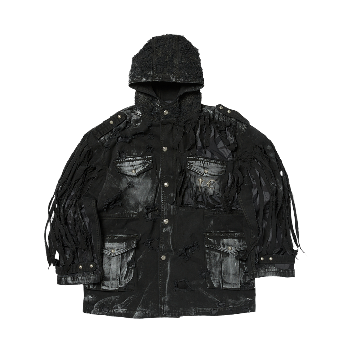 - Thug Club x PUBG Exclusive Ghillie Suit Jacket Black