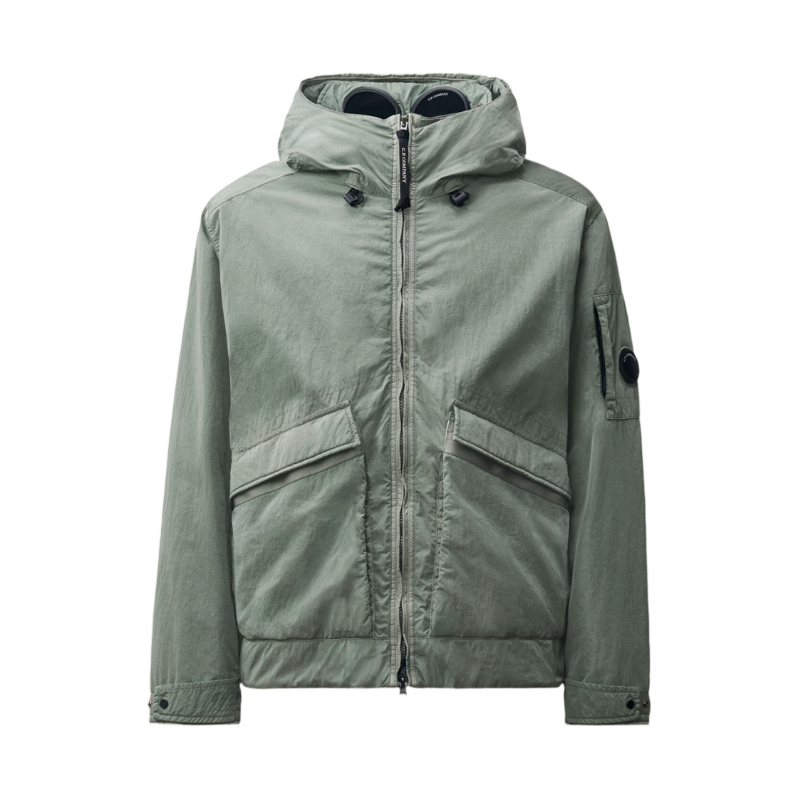 21CMOW034A110535G950 C.P. Company Heavy Chrome-R Padded Goggle Jacket Castor Grey - 26FW
