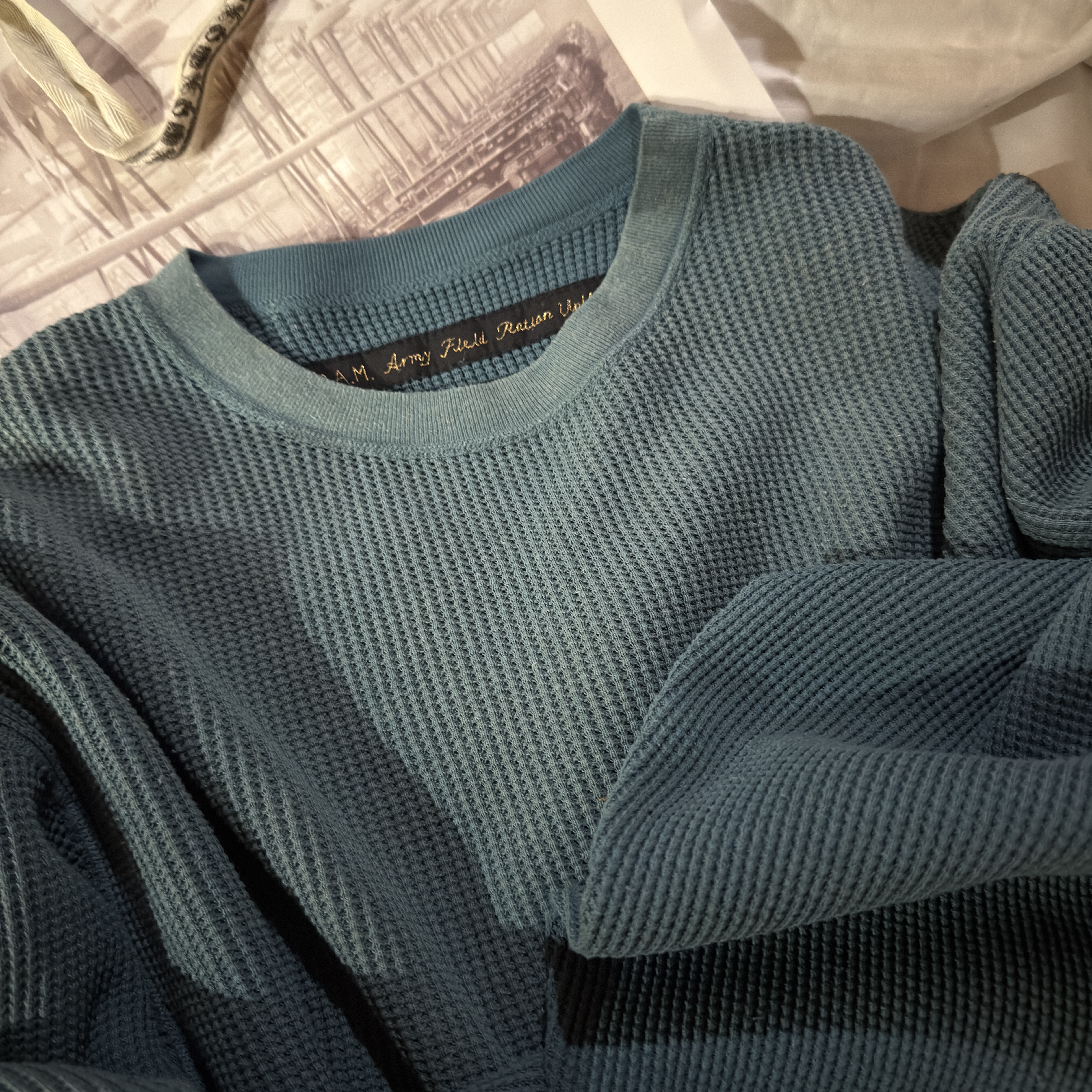 Kapital Liberty Hickory Lumbar Pants Hickory, Kapital Century Denim No.9 5P Monkey Cisco Mud 착용 스타일 - 4