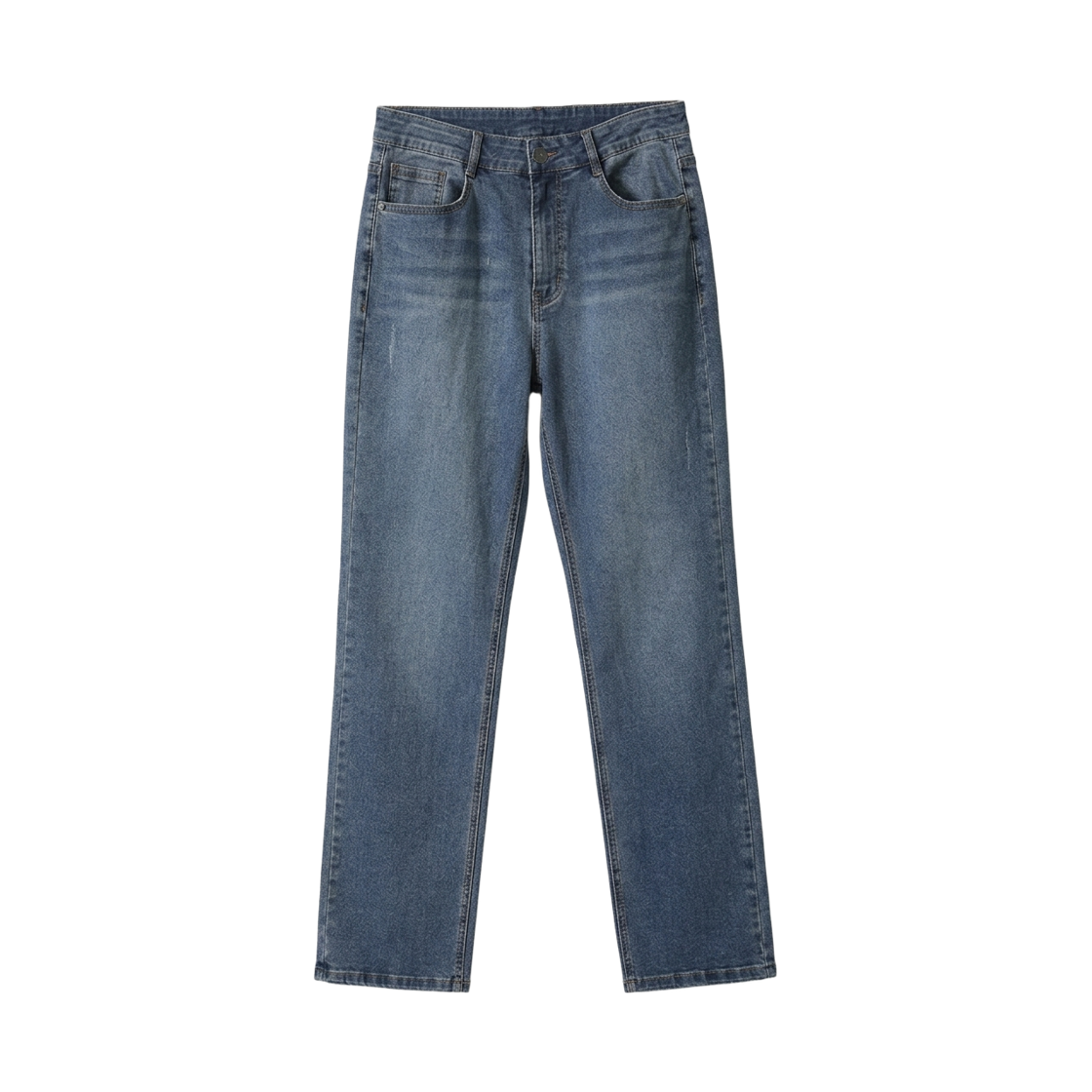 GC3736 GCLIP Point-Washing Straight Jeans