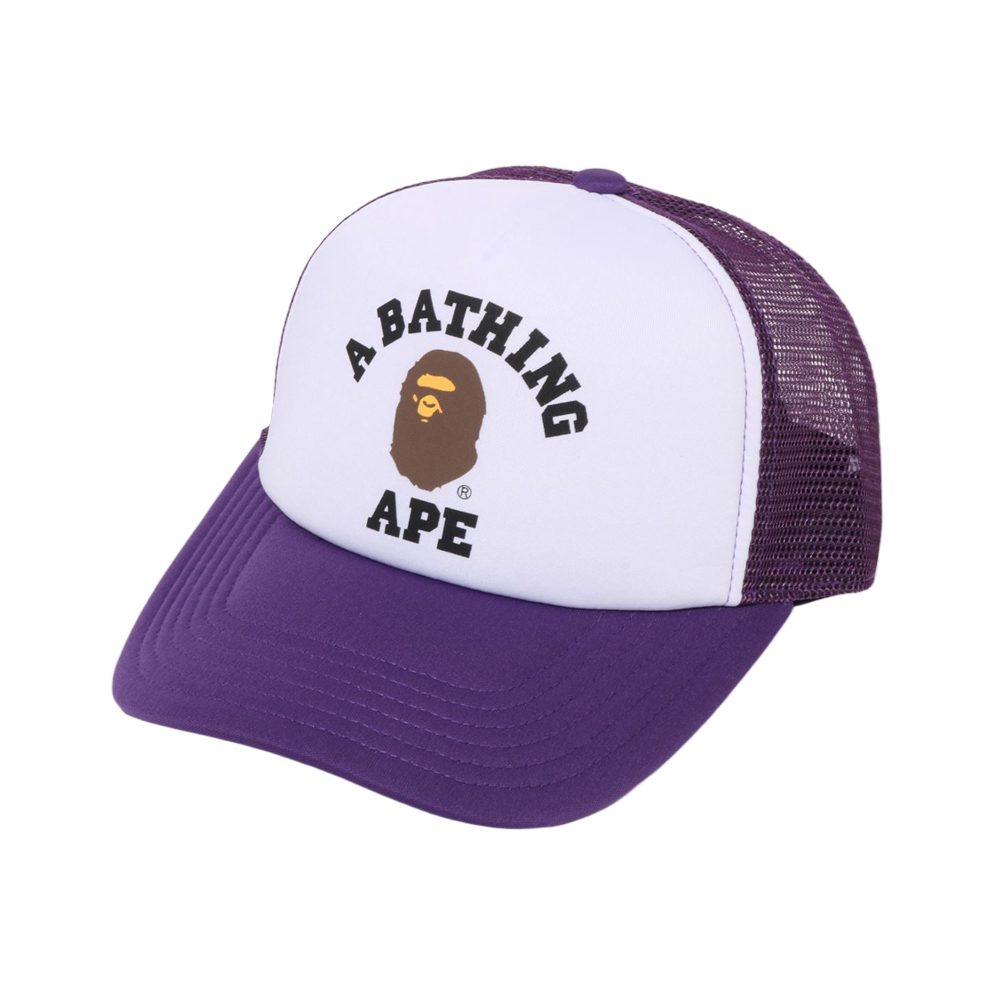 - BAPE College Mesh Cap Purple
