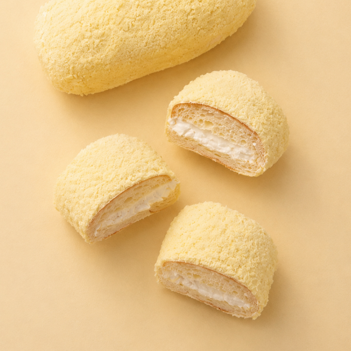 몽당 포슬포슬 카스테라 토핑과 우유 생크림이 가득한 화이트롤(170g)(mong dong White Cream Roll) - 3