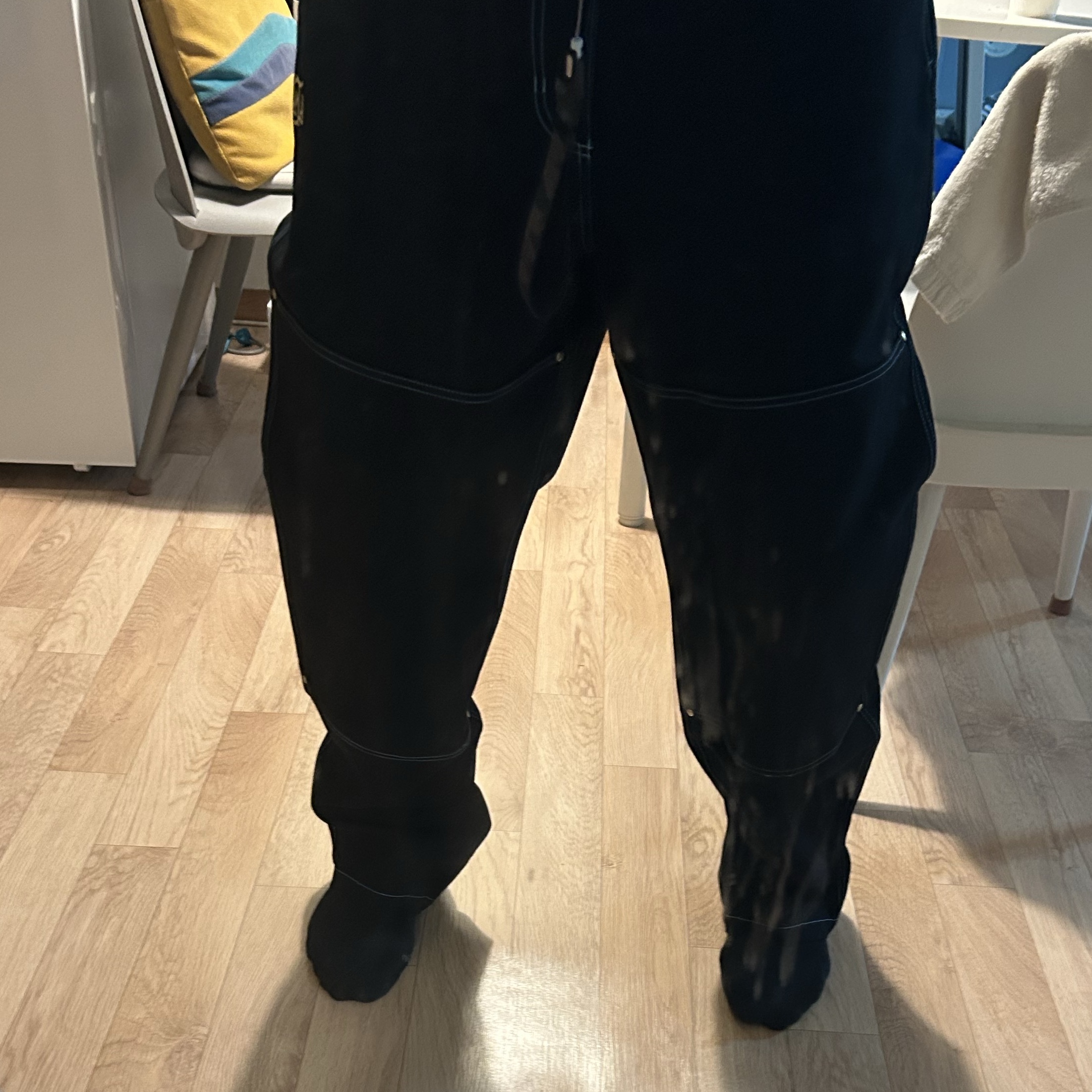 Adidas x Thrasher x Argentina Chino Pants Black - KR Sizing 착용 스타일