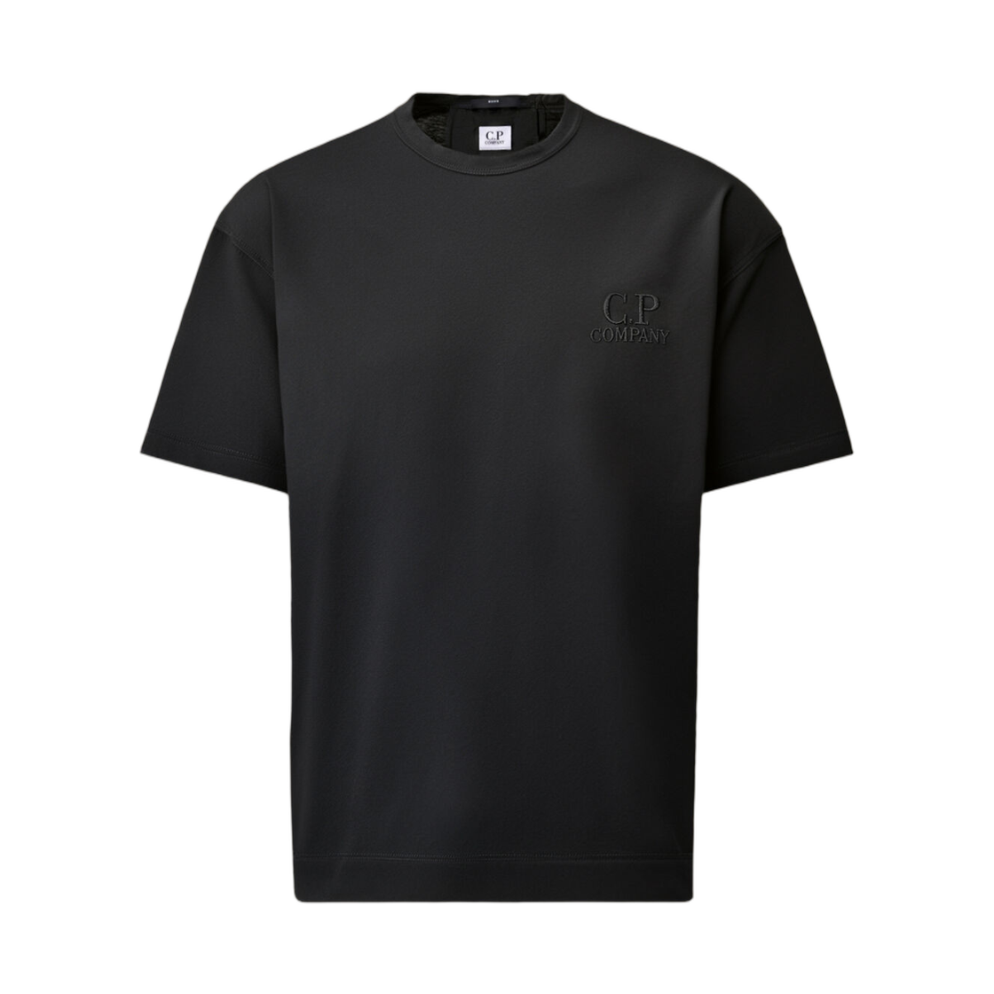 21CMTS163A005697G999 C.P. Company 20/1 Jersey Short Sleeve Boxy T-Shirt Black - 26FW