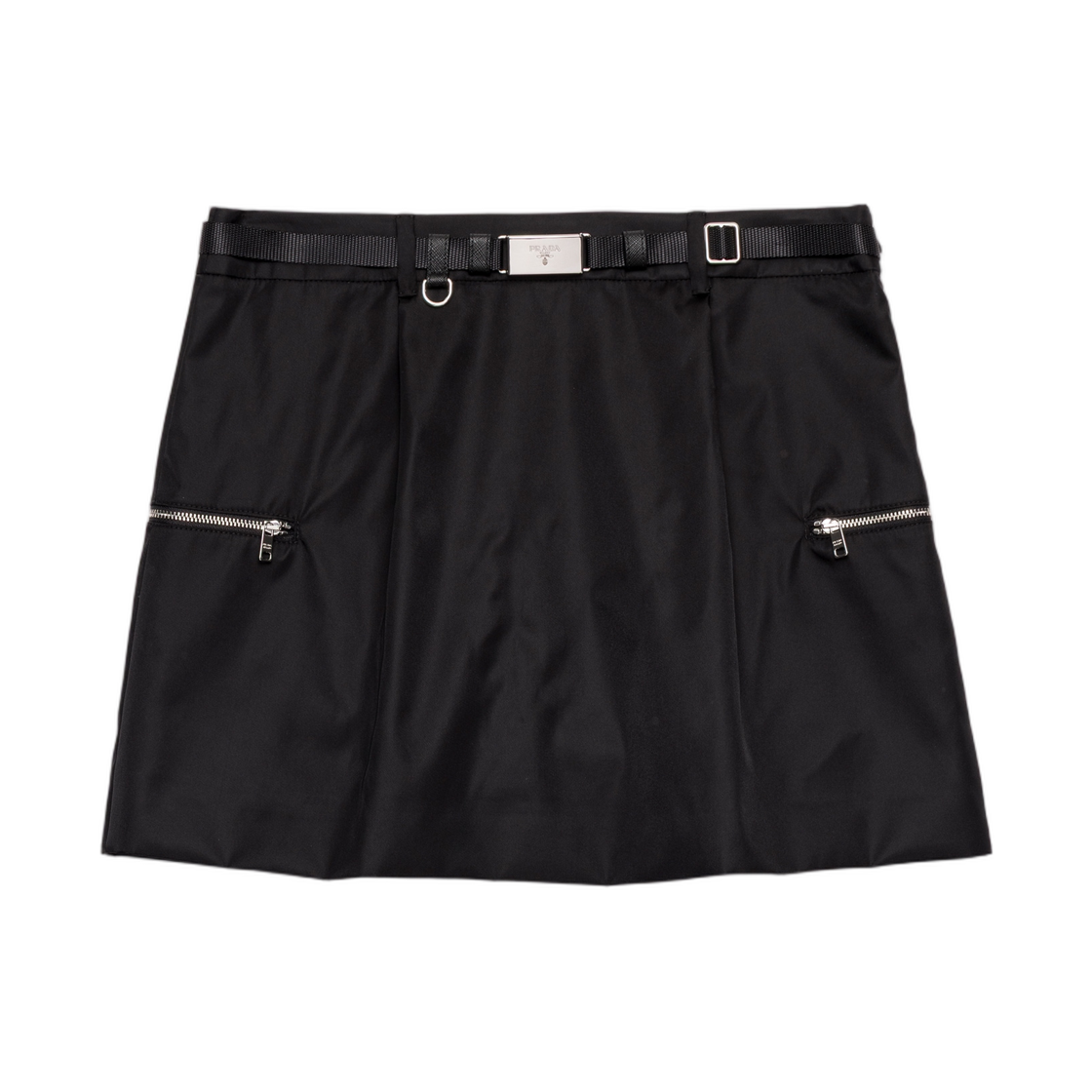 21H055-1WQ8-F0002 (W) Prada Re-Nylon Skirt Black