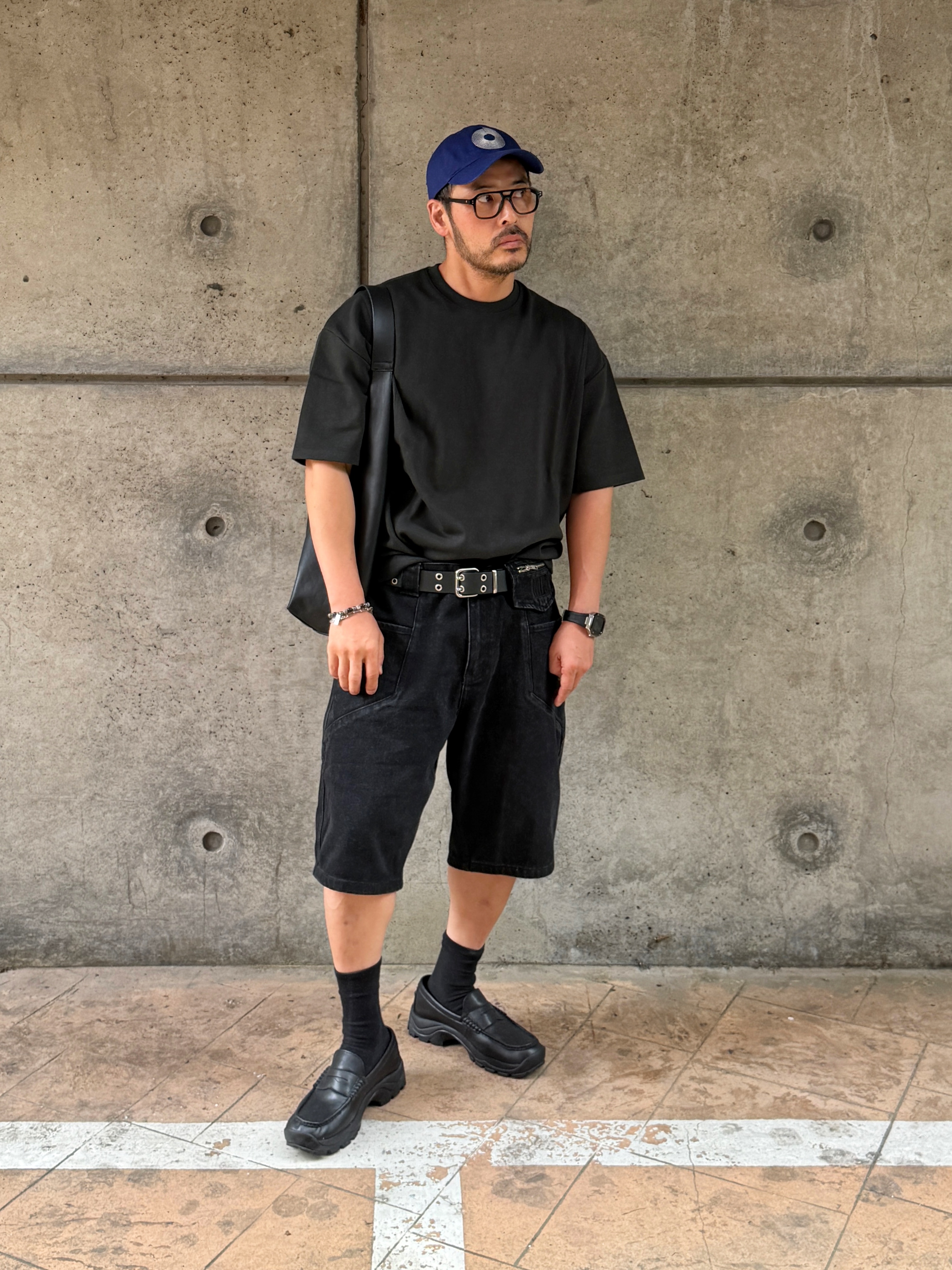 Curated Parade Uncircle Cap Blue 착용 스타일 - 3