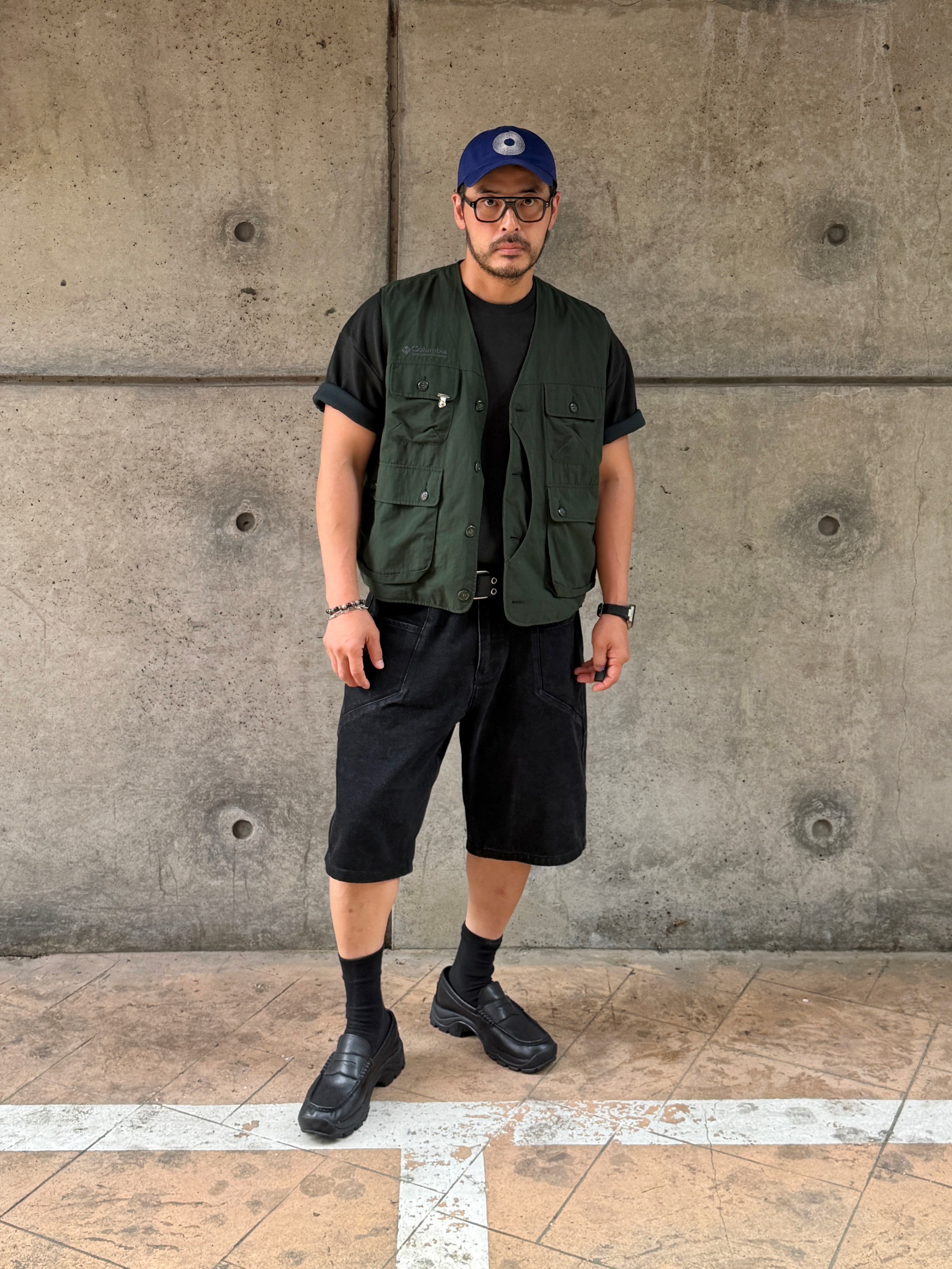 Curated Parade Uncircle Cap Blue 착용 스타일 - 1
