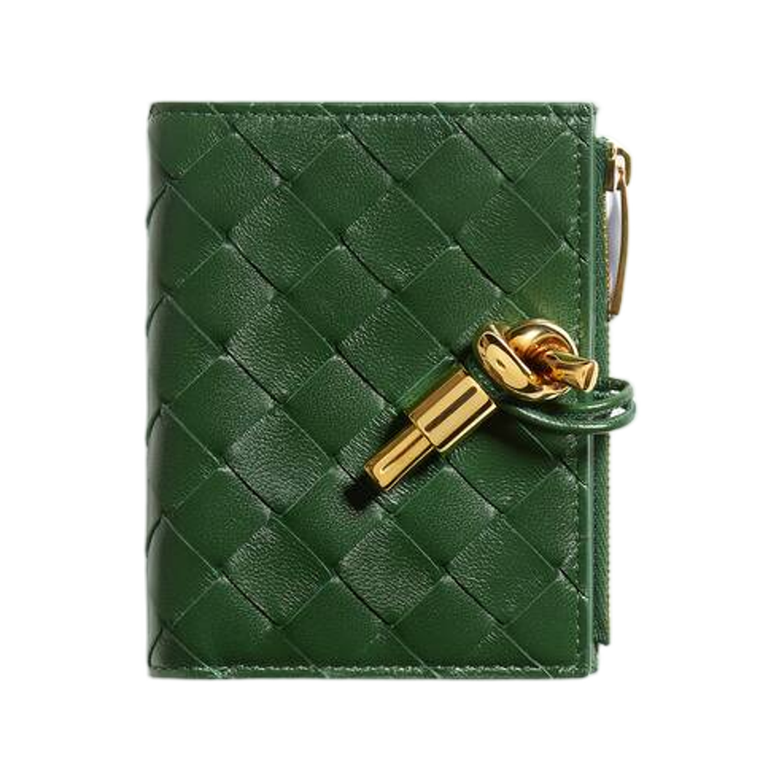 876351VCPP23780 Bottega Veneta Andiamo Small Bi-Fold Wallet Basil