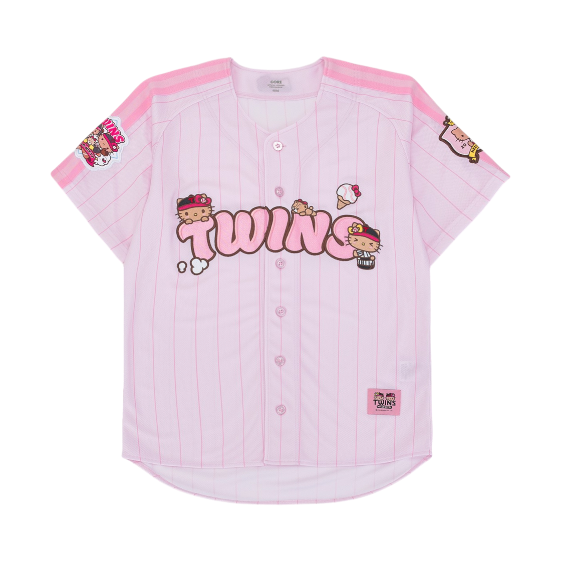 LG 트윈스 x 태닝 헬로 키티 핑크 팝 유니폼 핑크 (논 마킹 버전)(LG Twins x Tanning Hello Kitty Pink Pop Jersey Pink (Non Marking Ver.))