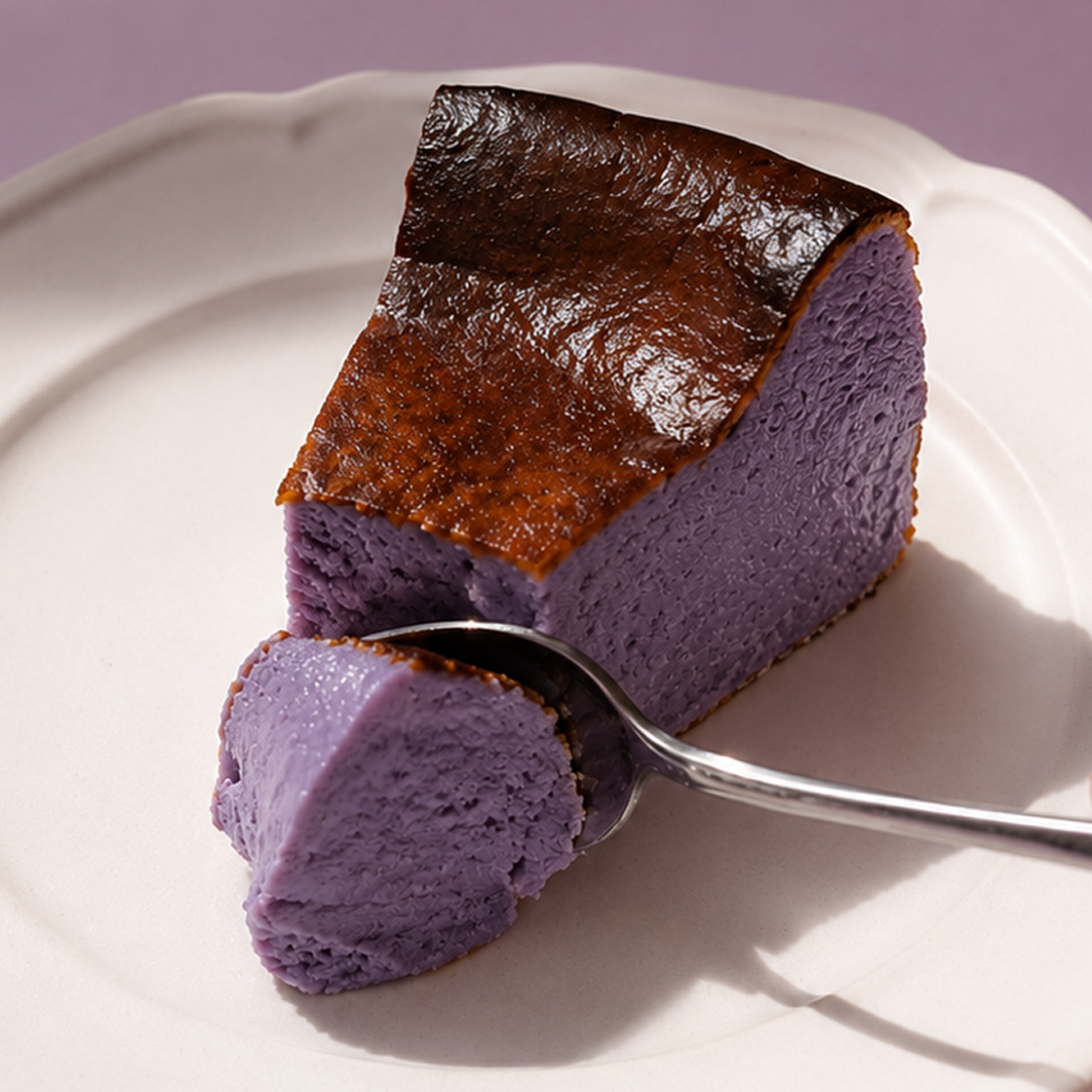 몽당 꾸떡 달달 우베 품은 바스크 치즈케이크 500g(mong dang Ube Basque Cheese Cake) - 5