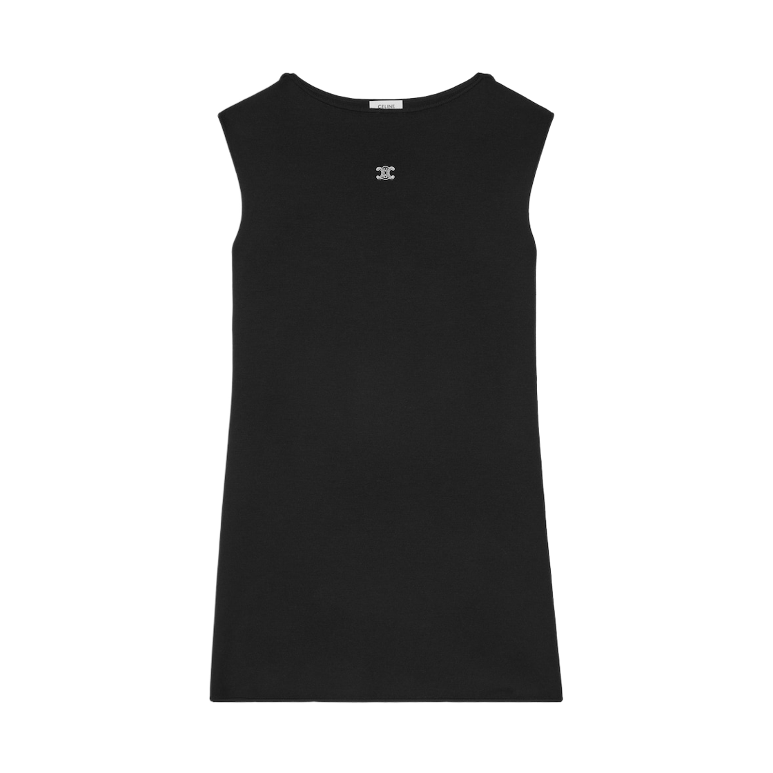 (W) 셀린느 미니 드레스 파인 울 블랙((W) Celine Mini Dress in Fine Wool Black)