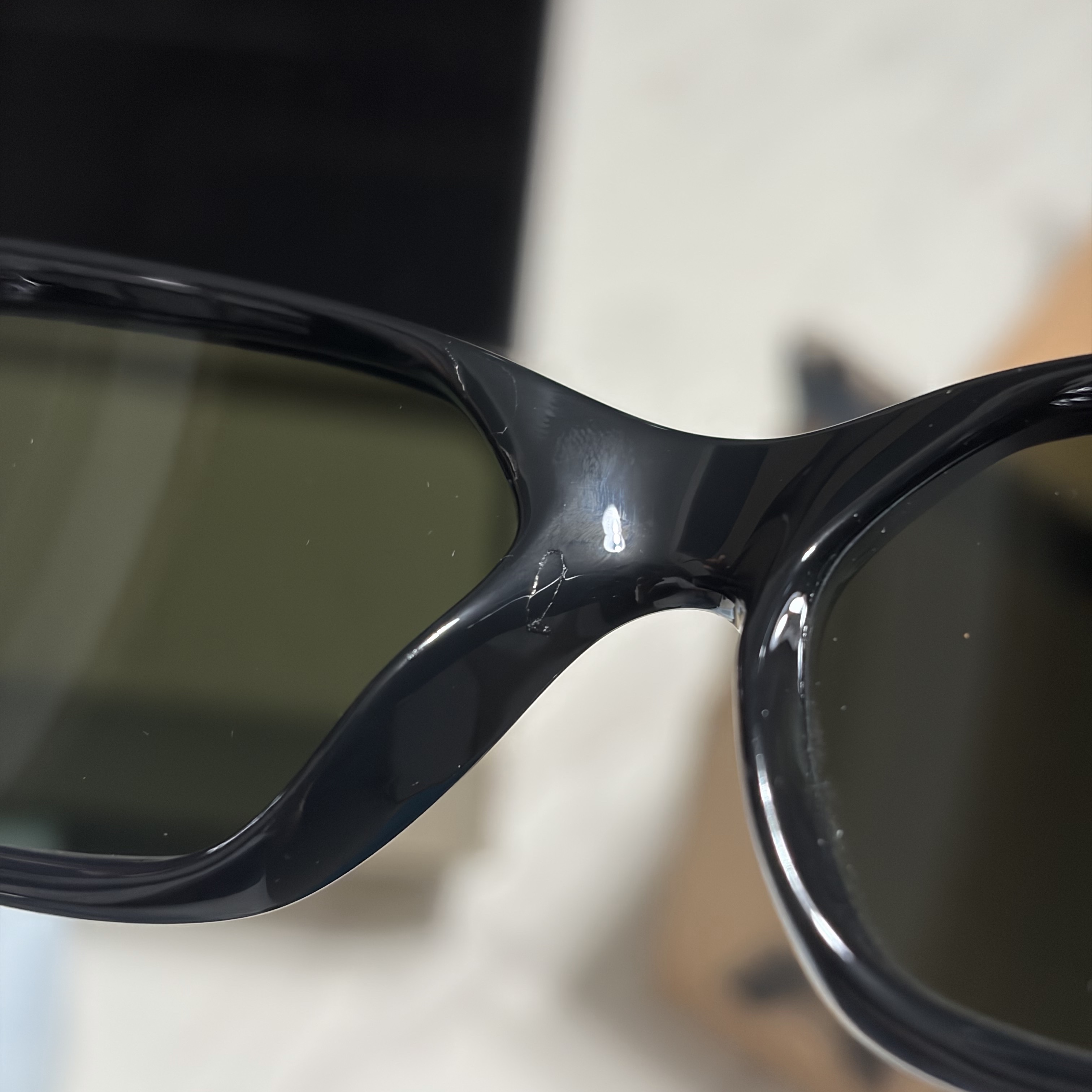 Ray-Ban DADDY-O II Polished Black Frame Green Classic G-15 Lenses 착용 스타일 - 7