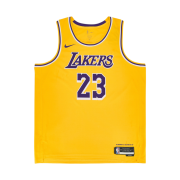 Nike LeBron James LA Lakers Icon Edition 2022/23 NBA Swingman Jersey Amarillo
