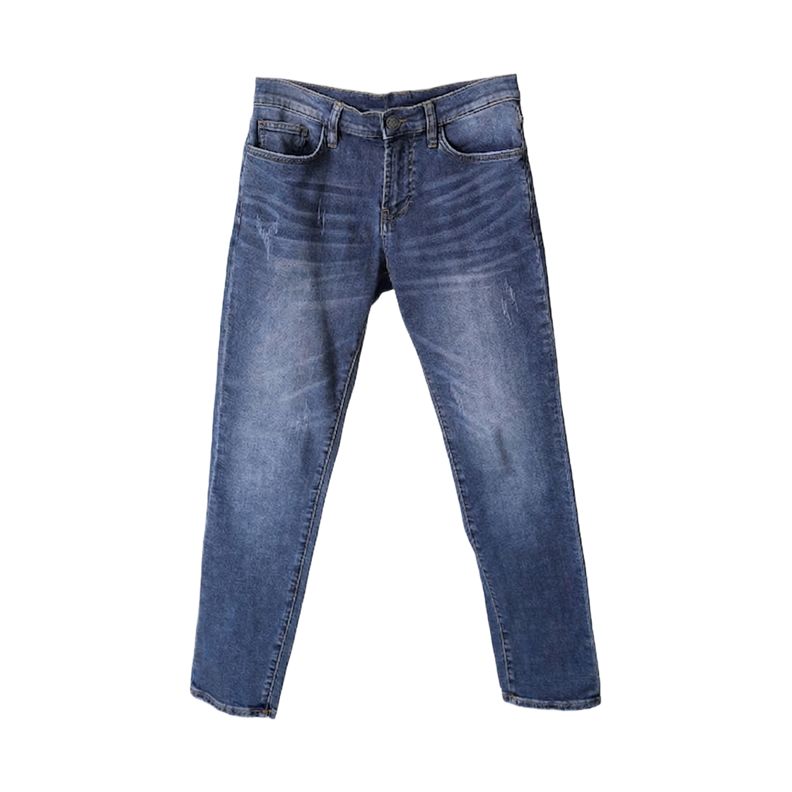 GC3733 GCLIP Scratch Vintage Washed Straight Jeans