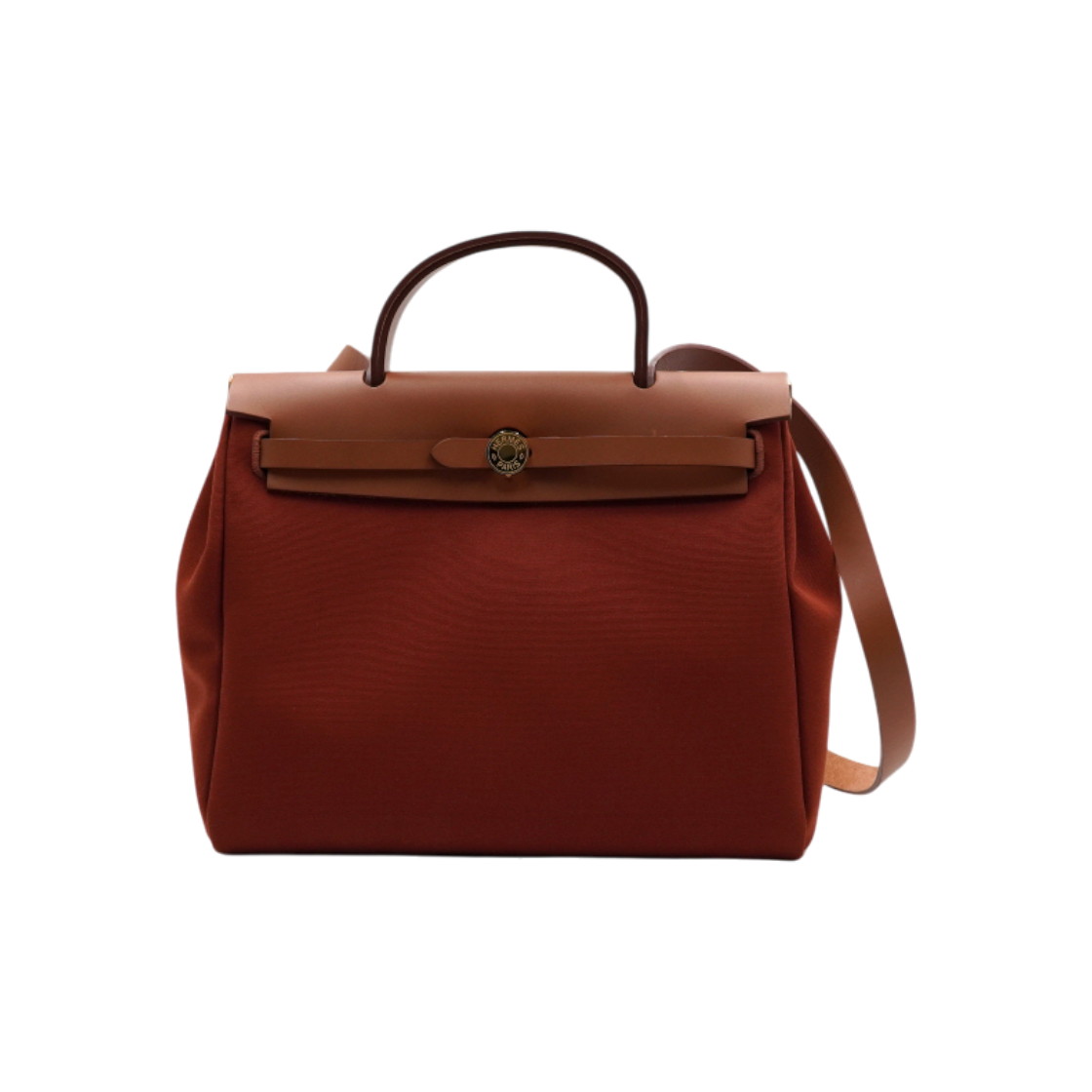 ITSANCDANT98 Hermes H082268CCAT Quivre Orange Canvas Gold Hardware Herbag 31 Tote & Shoulder Bag