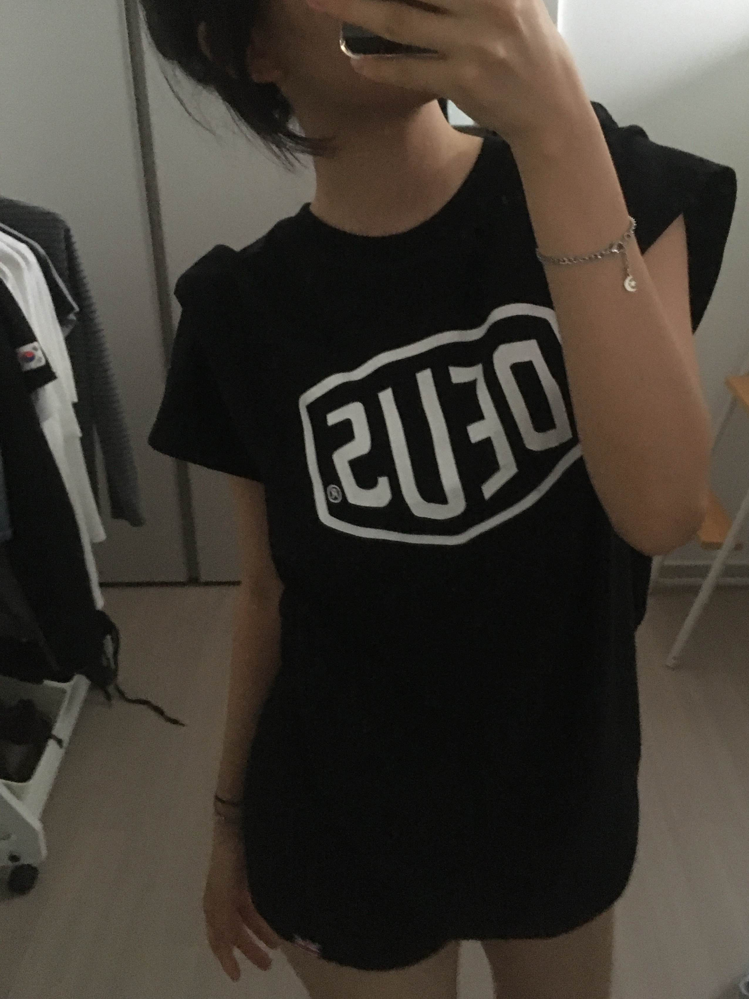 Deus Ex Machina Shield T-Shirt Black 착용 스타일 - 3