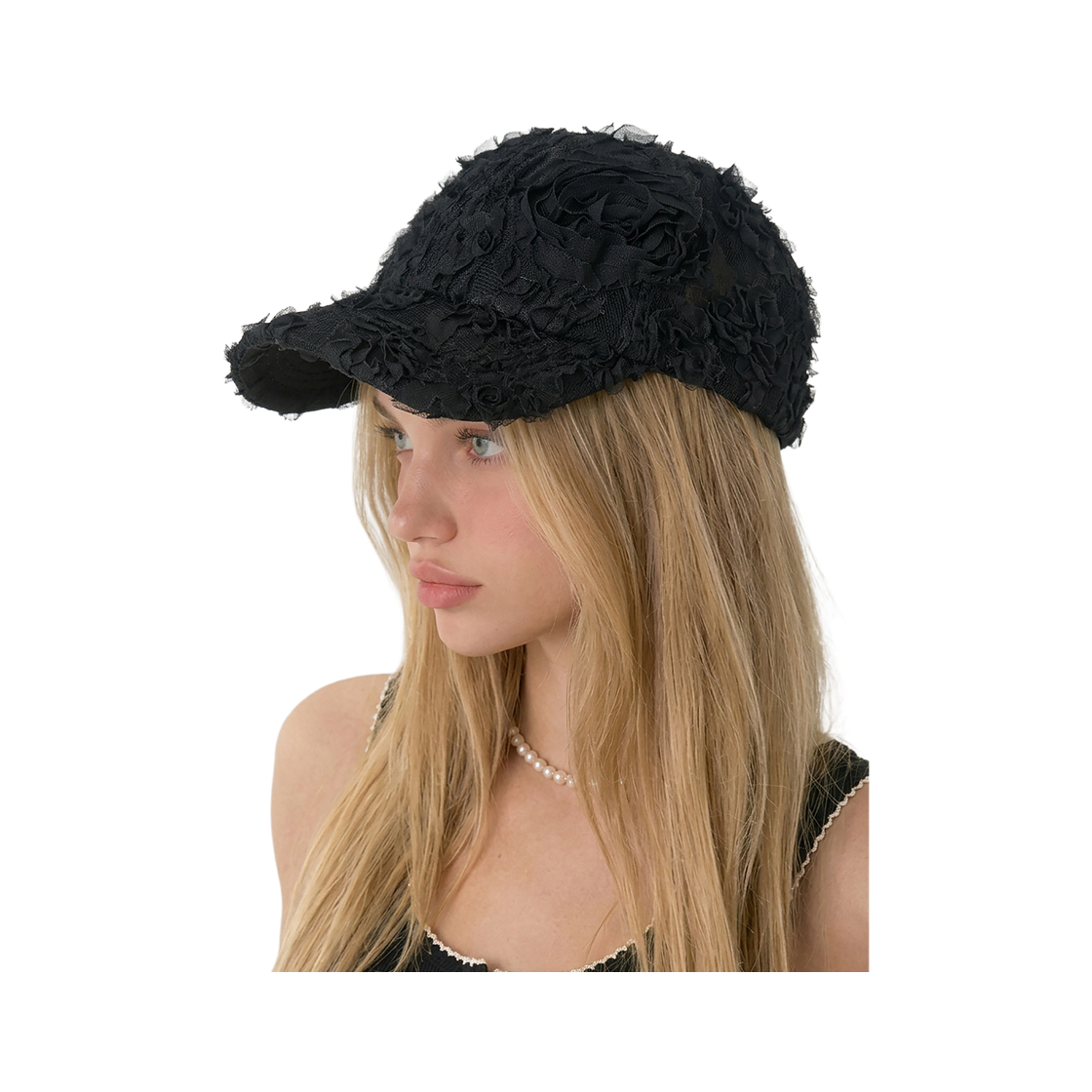 더그레이티스트 플라워 볼캡 블랙(THE GREATEST Flower Ballcap Black) - 2