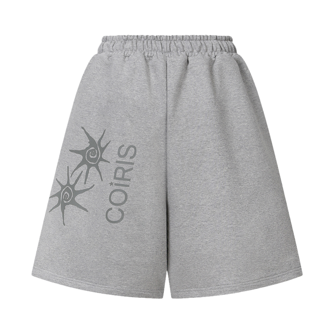 C-P00000JZ Coiris Rora Back Logo Bermuda Sweat Half Pants Unisex Gray