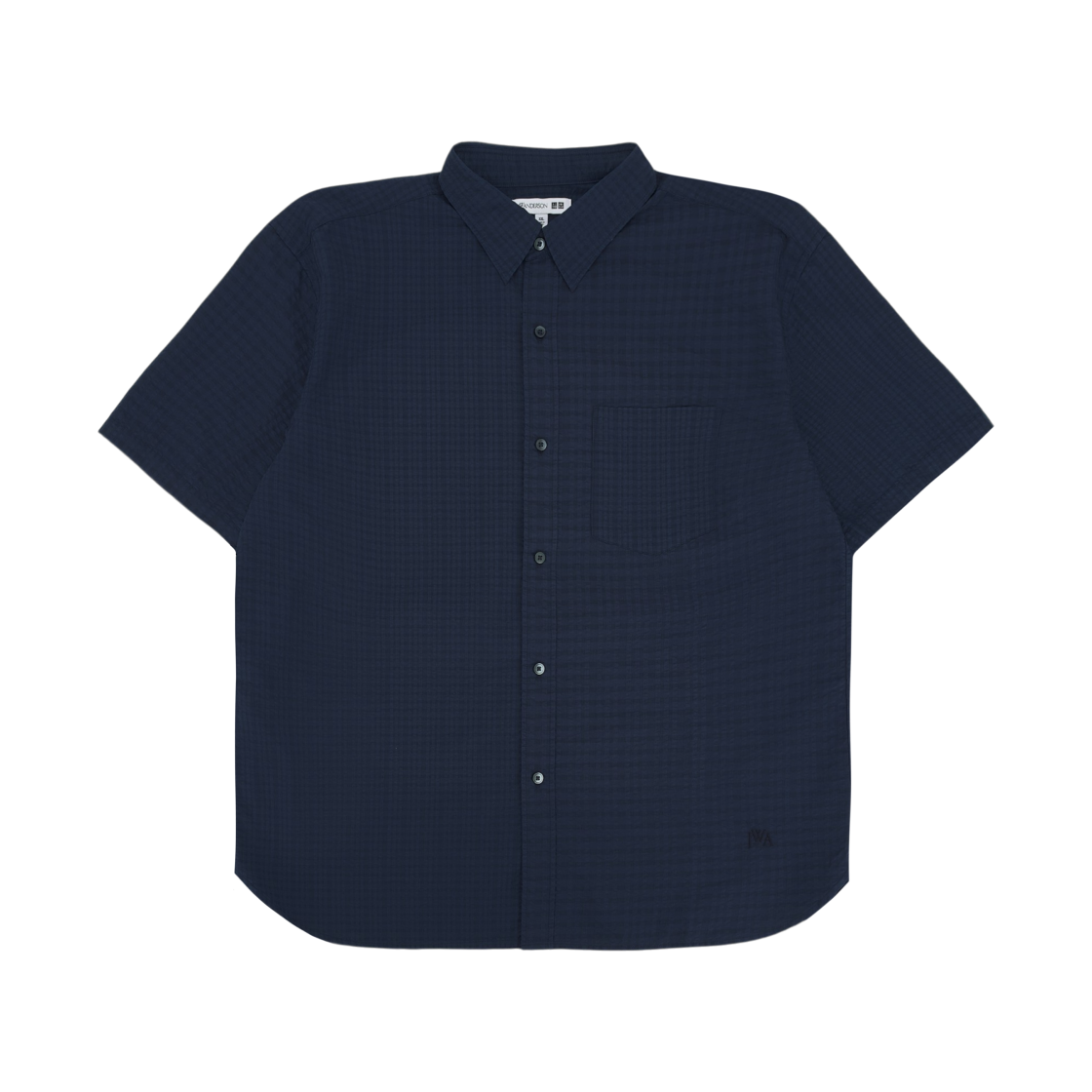 466938-69 Uniqlo x JW Anderson Seersucker Short Sleeved Shirt Blue