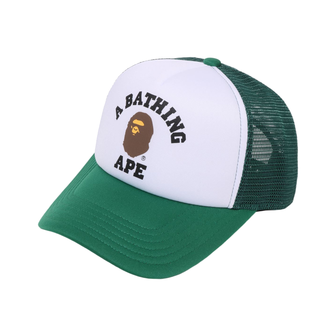 - BAPE College Mesh Cap Green