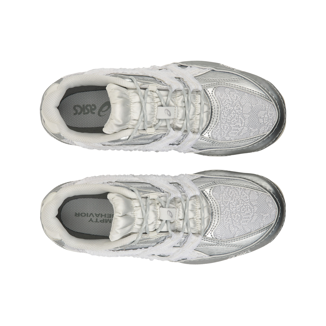 (W) 아식스 x 엠프티 비헤이비어 하이퍼싱크 화이트 퓨어 실버((W) Asics x Empty Behavior Hypersync White Pure Silver) - 5