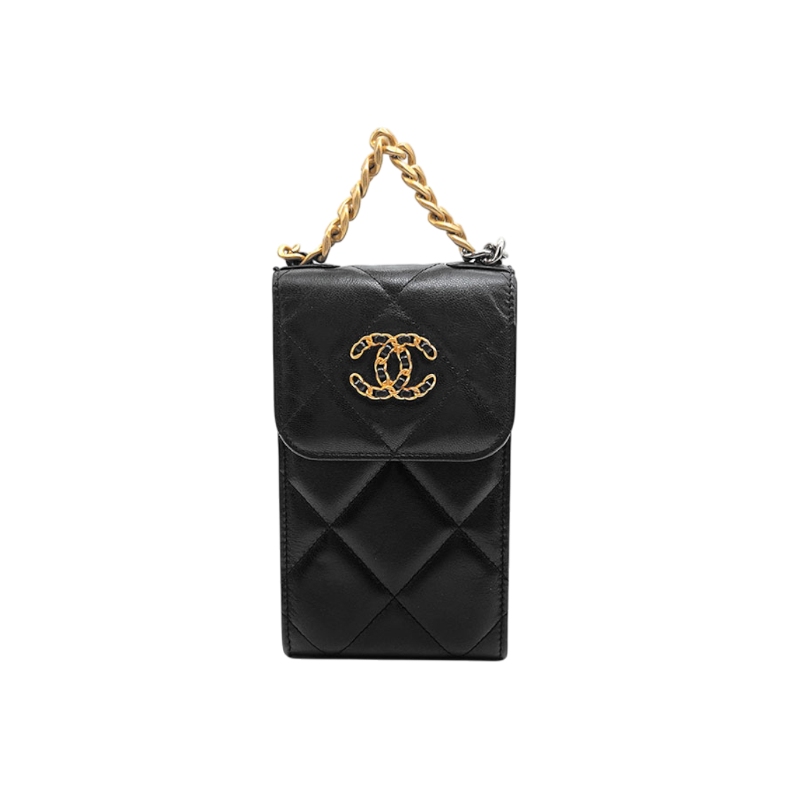 ITHFS2BROTPS Chanel 19 Mini Phone Holder Chain Crossbody Bag L704563