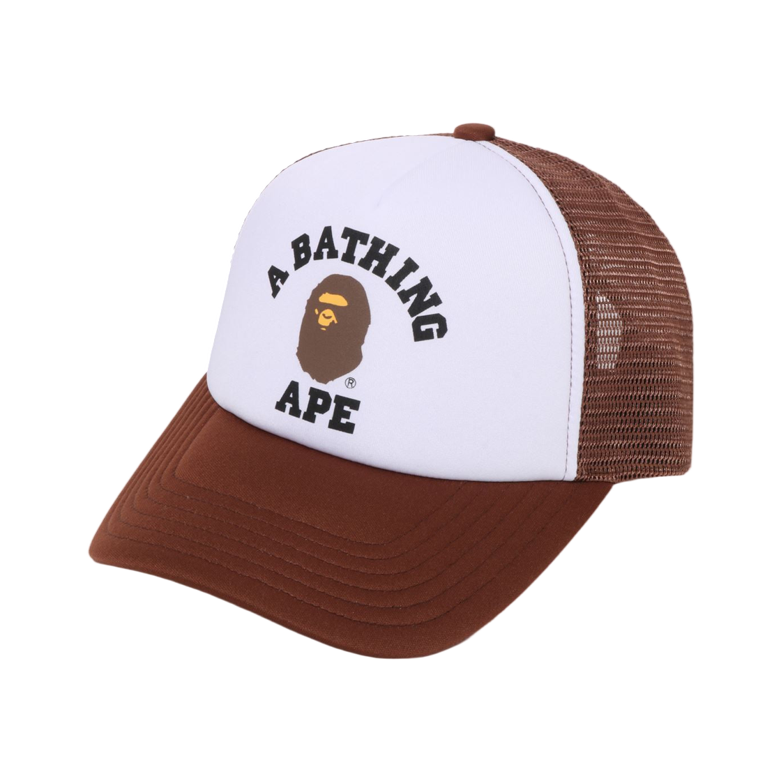 - BAPE College Mesh Cap Brown