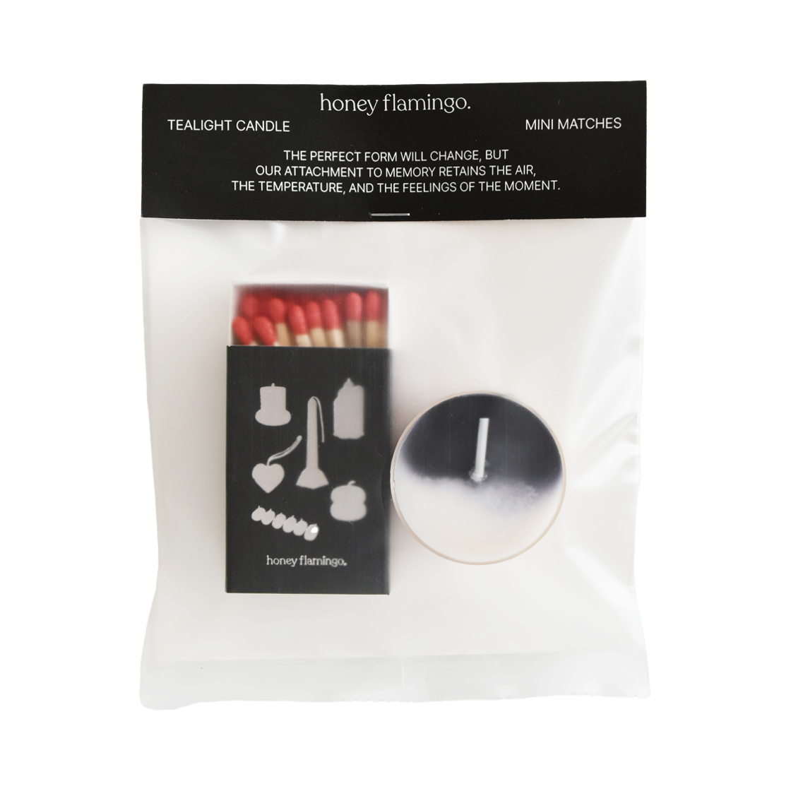허니플라밍고 티라이트 캔들 & 미니성냥 세트(HONEY FLAMINGO Tealight Candle & Mini Match Set) - 2