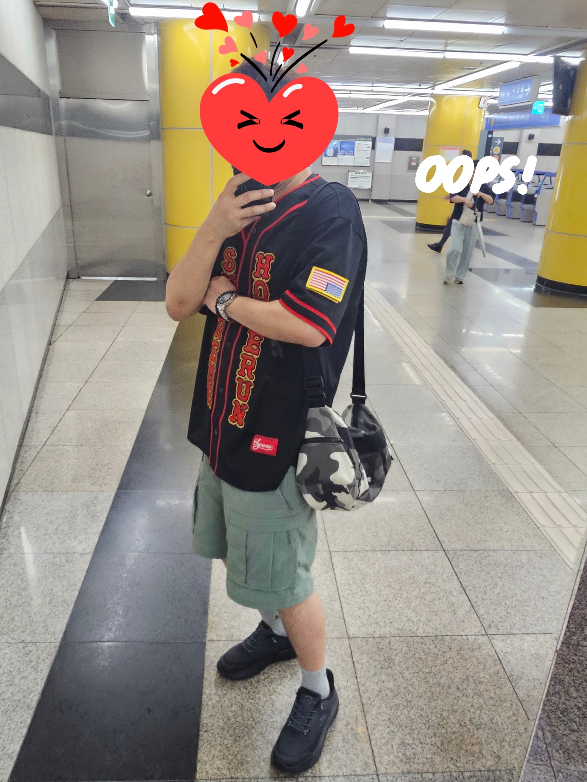 Supreme x Homerun Baseball Jersey Black - 25SS, Nike ACG Smith Summit Cargo Pants Clay Green - Asia 착용 스타일 - 2