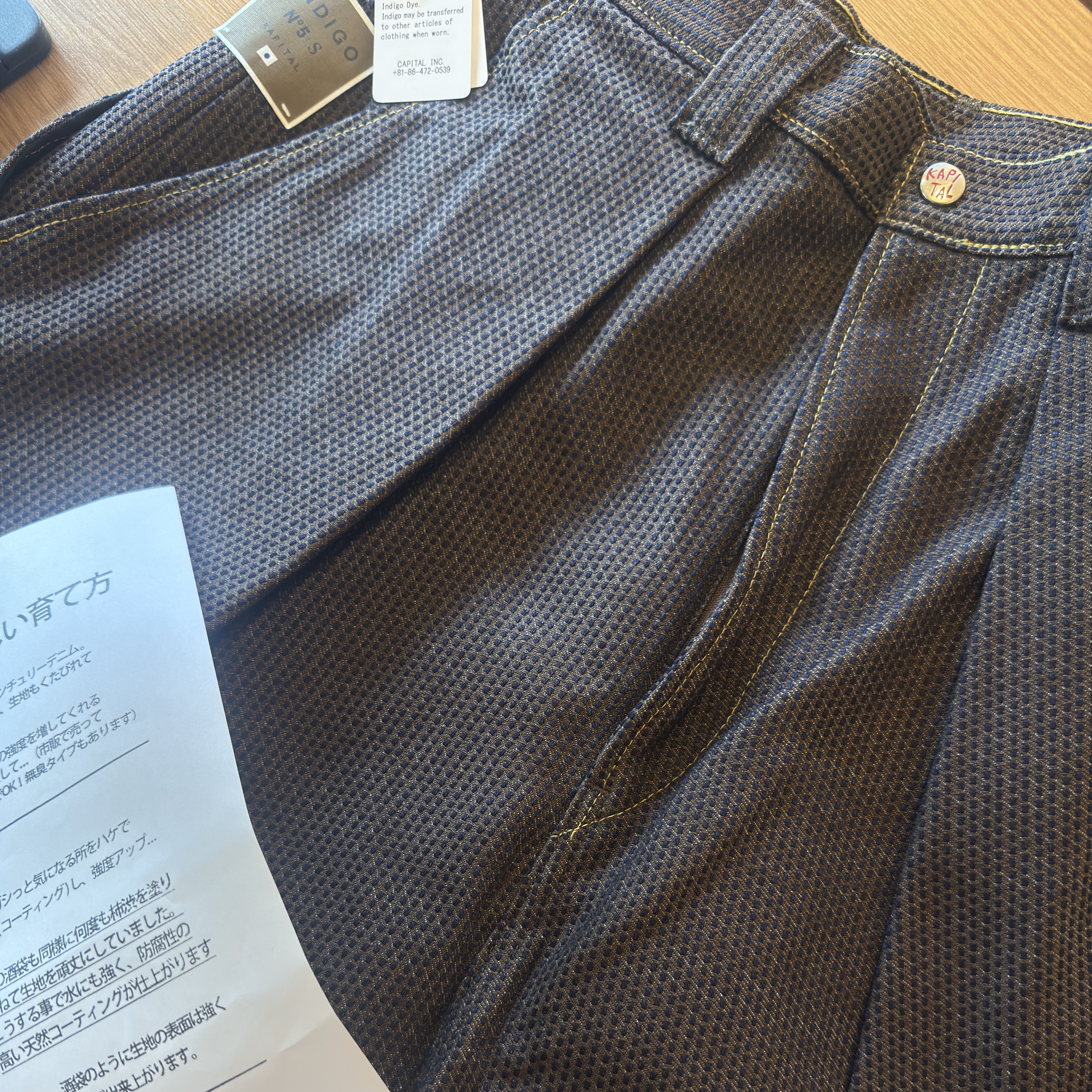 Kapital Liberty Hickory Lumbar Pants Hickory, Kapital Century Denim No.9 5P Monkey Cisco Mud 착용 스타일 - 3