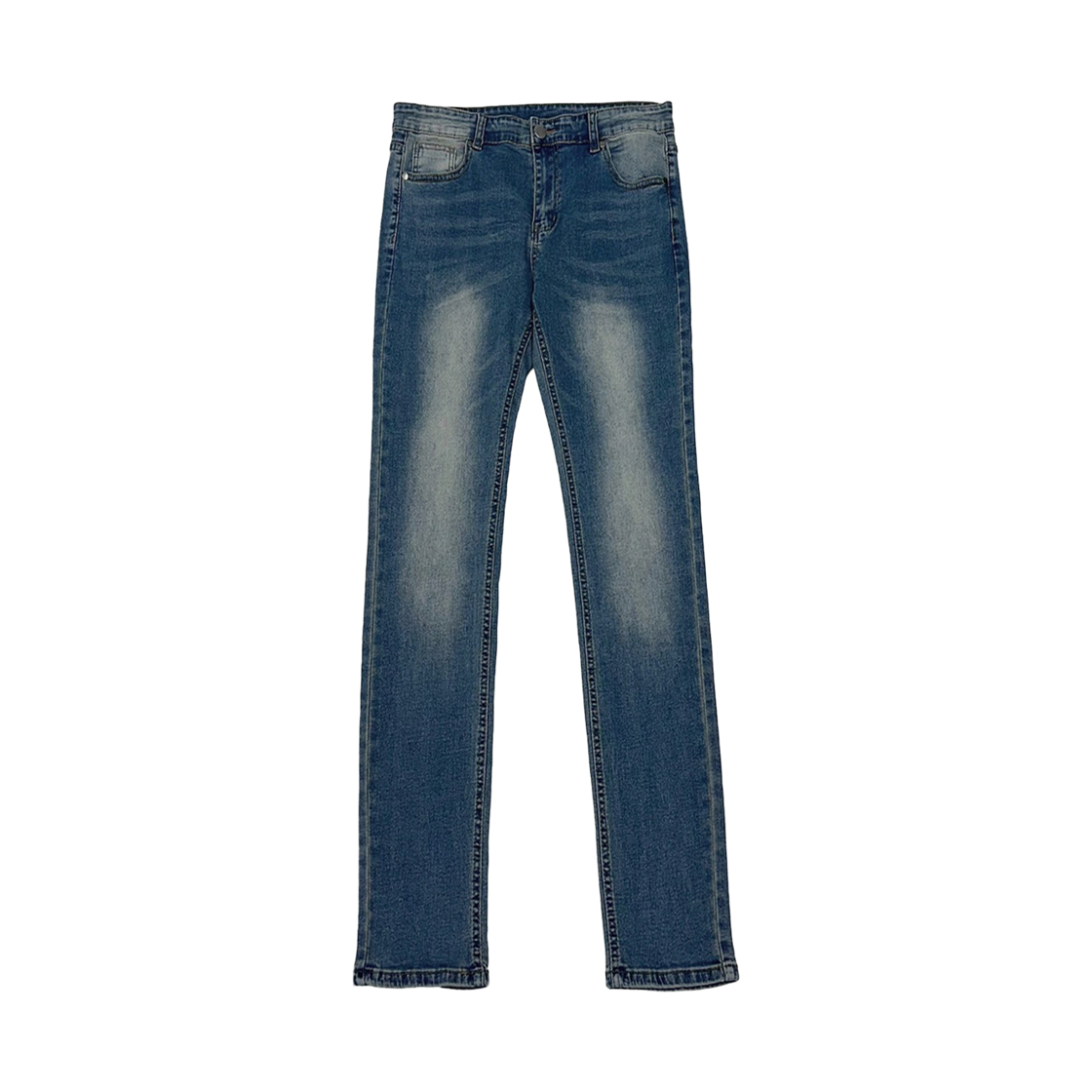 GC4203-블루 GCLIP Spandex Good Washing Slim Straight Jeans Blue