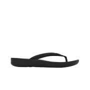 (W) FITFLOP Iqushion Ergonomic Flip Flops All Black