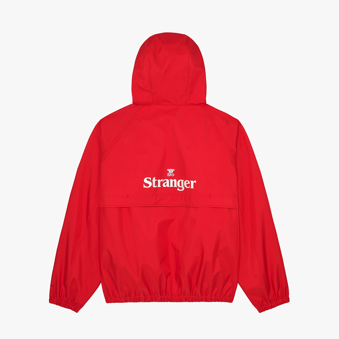 스트레인저 와이드 핏 폴리 후디드 윈드브레이커 레드(Stranger Wide Fit Poly Hooded Windbreaker Red) - 2