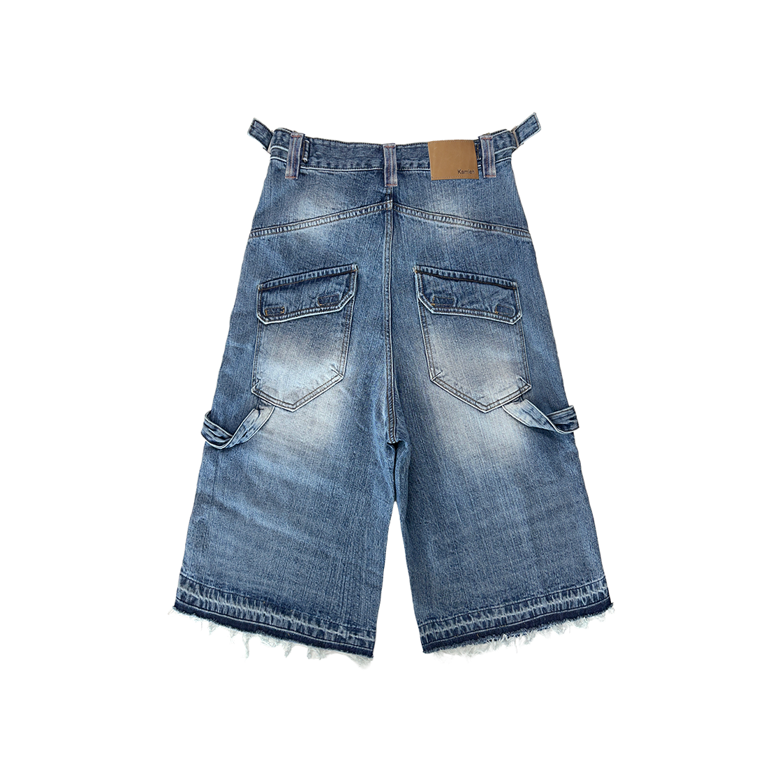 카미엔 그라운드 버뮤다 데님 팬츠 블루(Kamien Ground Bermuda Denim Pants Blue) - 2