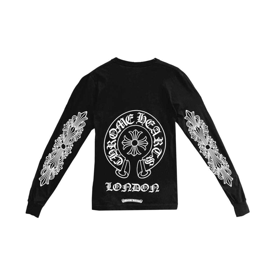 - Chrome Hearts Horse Shoe Logo Pocket Long Sleeve T-Shirt Black - London Exclusive