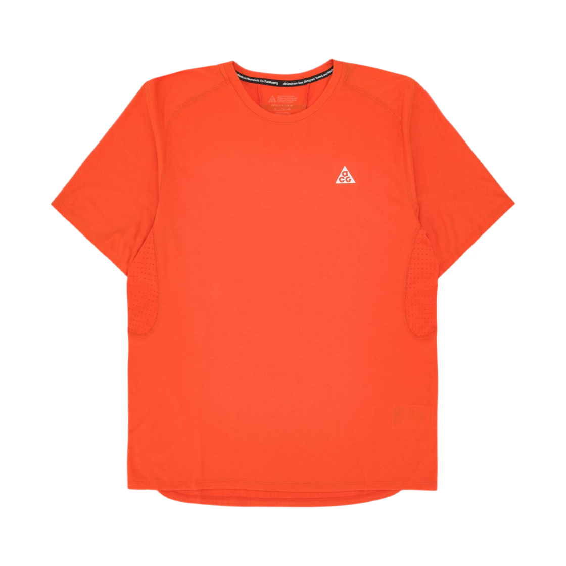 IO9677-819 Nike ACG Solar Chase Dri-Fit ADV Trail Running Top Safety Orange Summit White - US/EU