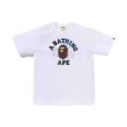 BAPE Ape Head Firework College T-Shirt White