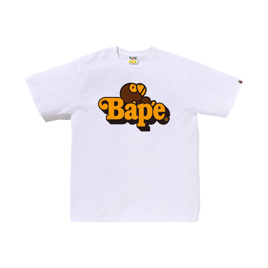 베이프 마일로 온 베이프 티셔츠 화이트(BAPE Milo On Bape T-Shirt White) - 1