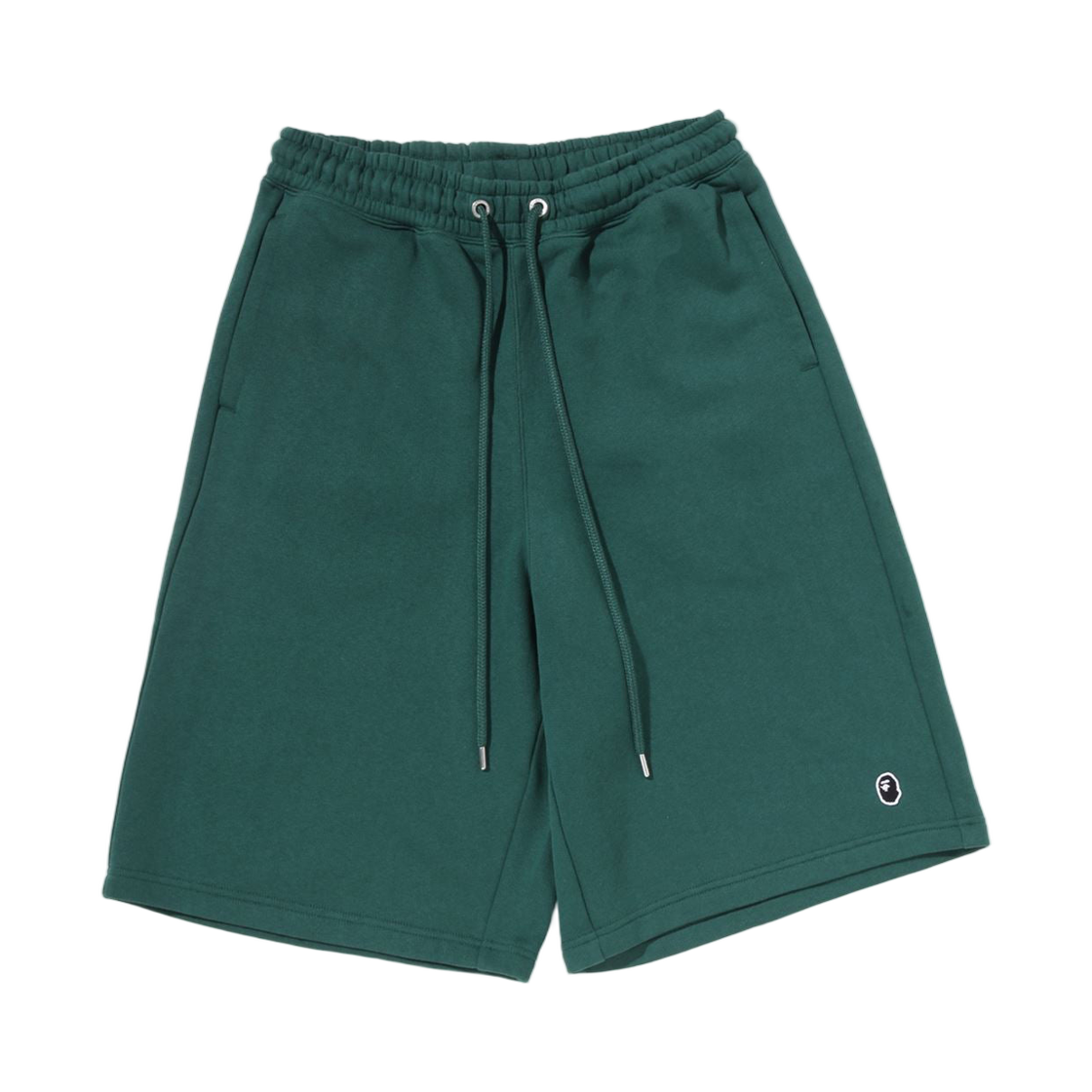 베이프 원 포인트 니 렝스 릴렉스드 핏 스웨트 쇼츠 그린(BAPE One Point Knee Length Relaxed Fit Sweatshorts Green)