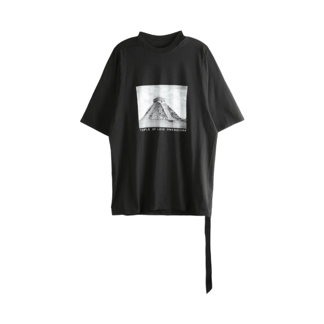 릭 오웬스 다크쉐도우 미디움 웨이트 코튼 저지 점보 숏슬리브 티셔츠 블랙 밀크(Rick Owens Drkshdw Medium Weight Cotton Jersey Jumbo Short Sleeve T-Shirt Black Milk) - 1