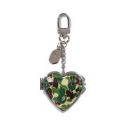 BAPE ABC Camo Heart Mirror Milo Charm Green
