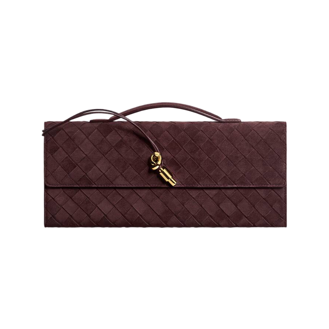 741511V60F16147 Bottega Veneta Andiamo Clutch Deep Mahogany