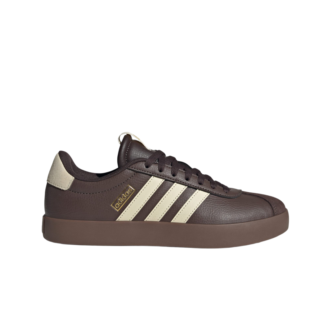 KI4574 (W) Adidas VL Court 3.0 Dark Brown Warm Vanilla