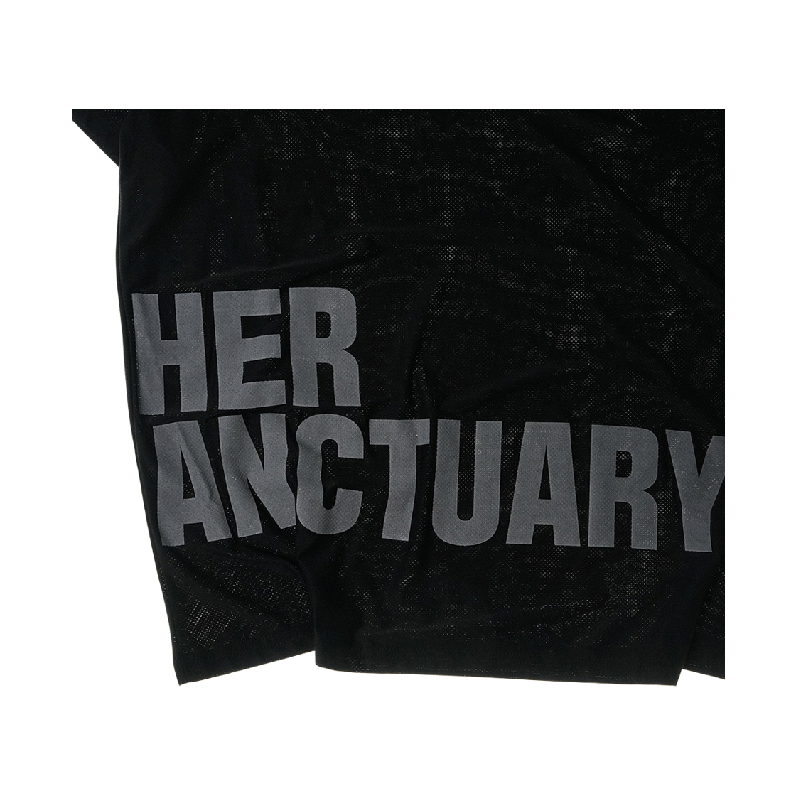 디아더생츄어리 오리진 빅로고 메쉬 반팔 티셔츠 블랙(THE ATHER SANCTUARY Origin Big Logo Mesh S/S Tee Black) - 6