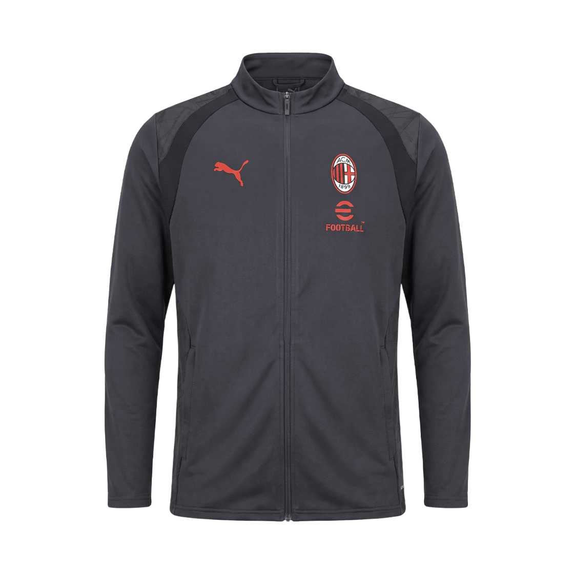 786649-20 Puma AC Milan Slim Training Jacket Flat Dark Gray (Non Marking Ver.)