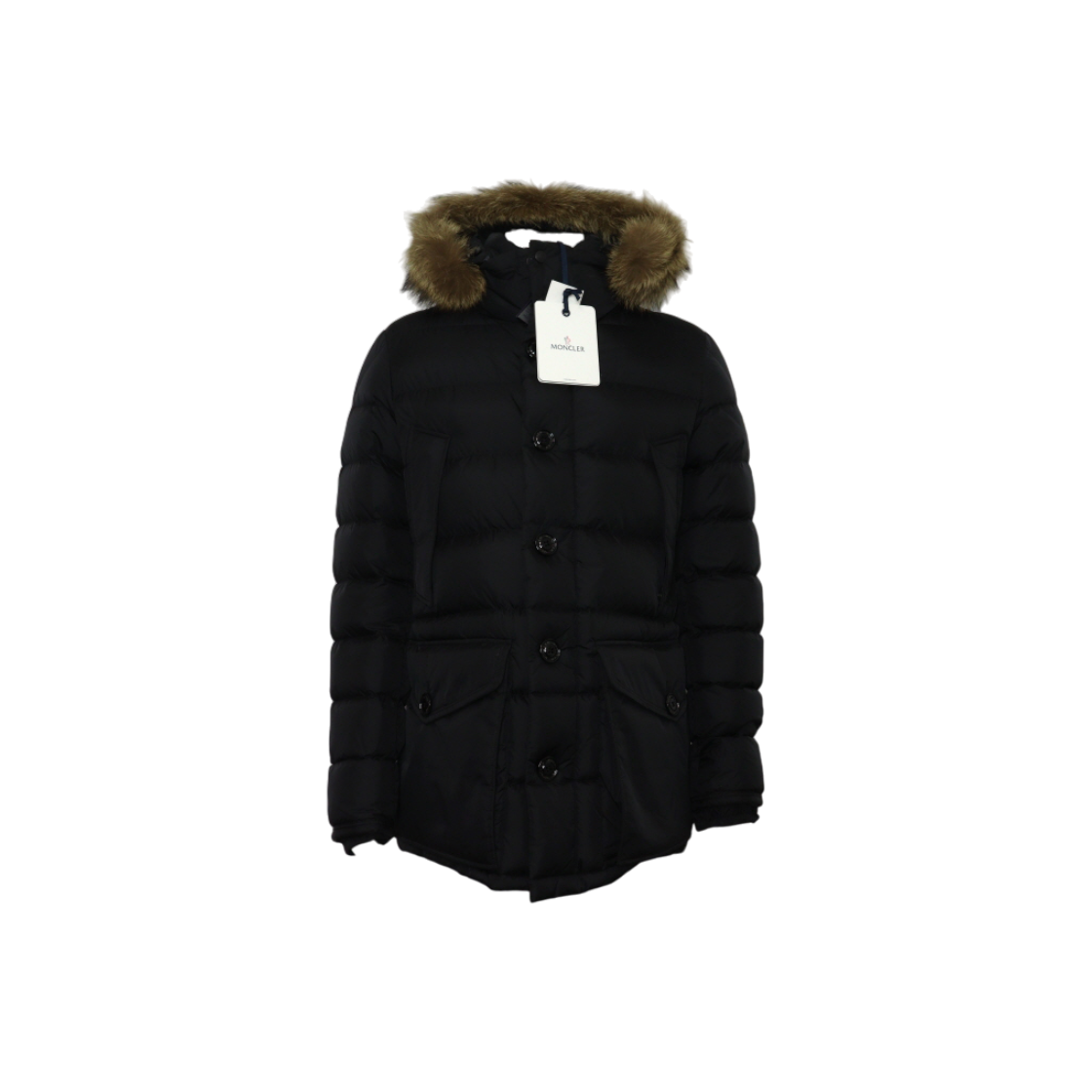 ITD83TLSCTMQ Moncler Black Cluny Gibboto Padded Jacket Patch