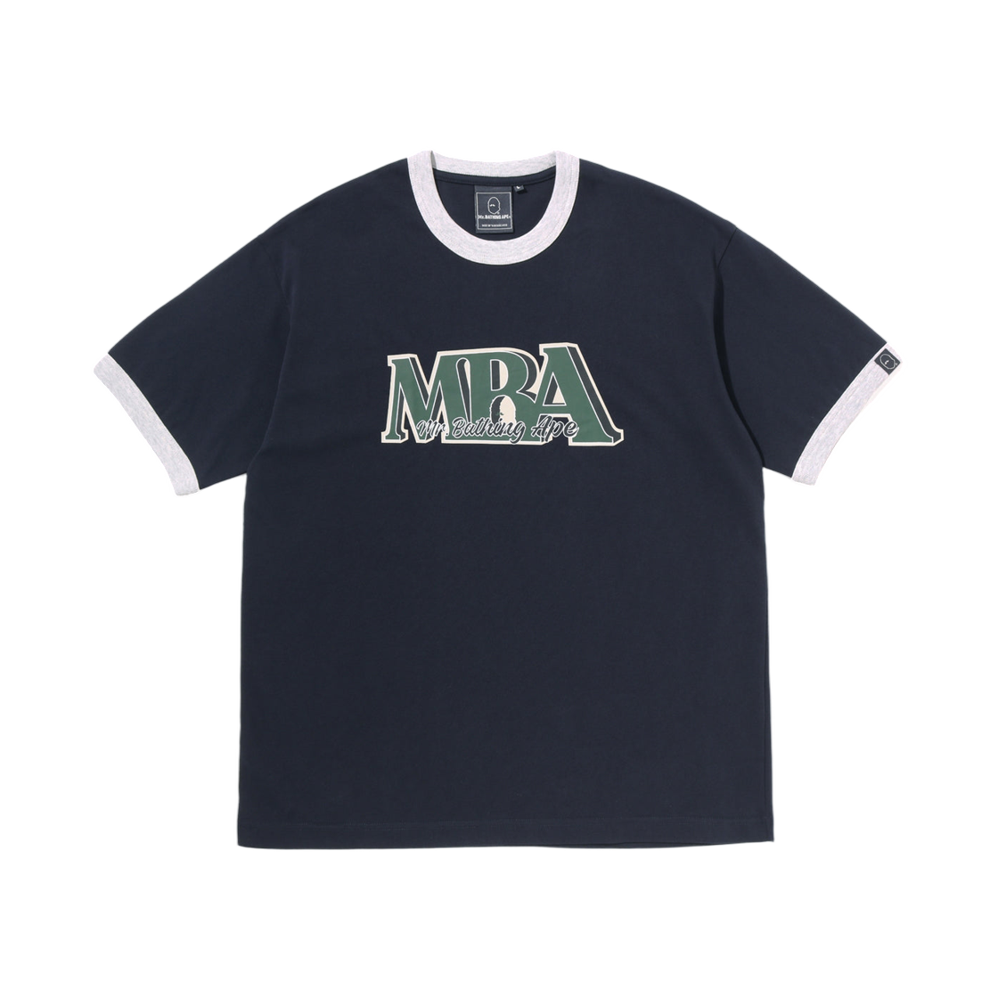 - BAPE MBA Ringer T-Shirt Navy